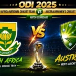 South Africa National Cricket Team vs Australian Men’s Cricket Team Match Scorecard