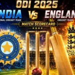 India National Cricket Team vs England Cricket Team Match Scorecard
