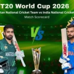 Pakistan National Cricket Team vs India National Cricket Team Match Scorecard