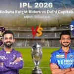 Kolkata Knight Riders vs Delhi Capitals Match Scorecard