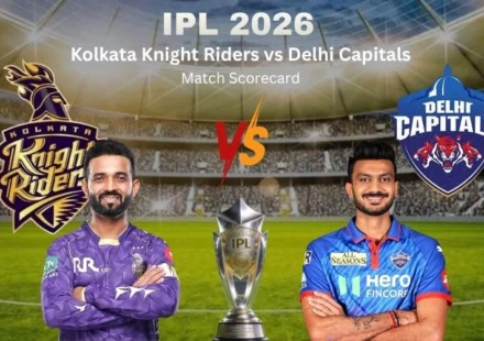 Kolkata Knight Riders vs Delhi Capitals Match Scorecard