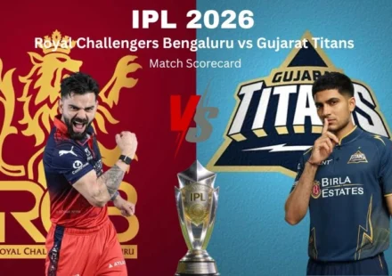 Royal Challengers Bengaluru vs Gujarat Titans Match Scorecard