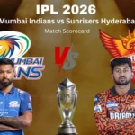 Mumbai Indians vs Sunrisers Hyderabad Match Scorecard