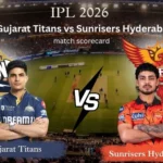 Gujarat Titans vs Sunrisers Hyderabad Match Scorecard