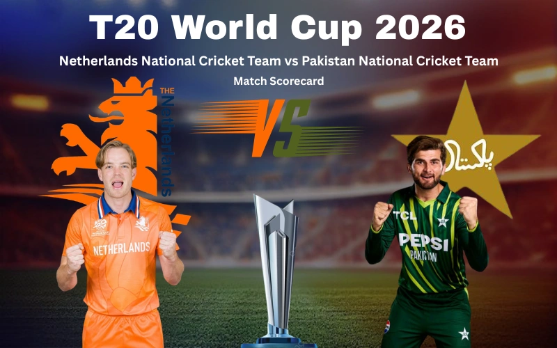 Netherlands National Cricket Team vs Pakistan National Cricket Team Match Scorecard: Pakistan’s Stunning 3-Wicket Victory in ICC T20 Thriller