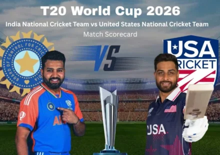 India National Cricket Team vs United States National Cricket Team Match Scorecard