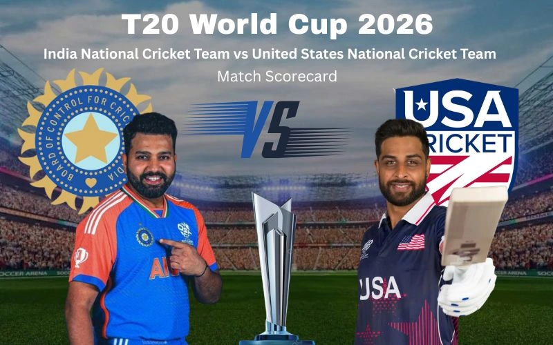 India National Cricket Team vs United States National Cricket Team Match Scorecard
