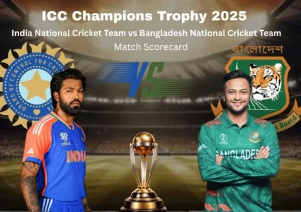India National Cricket Team vs Bangladesh National Cricket Team Match Scorecard