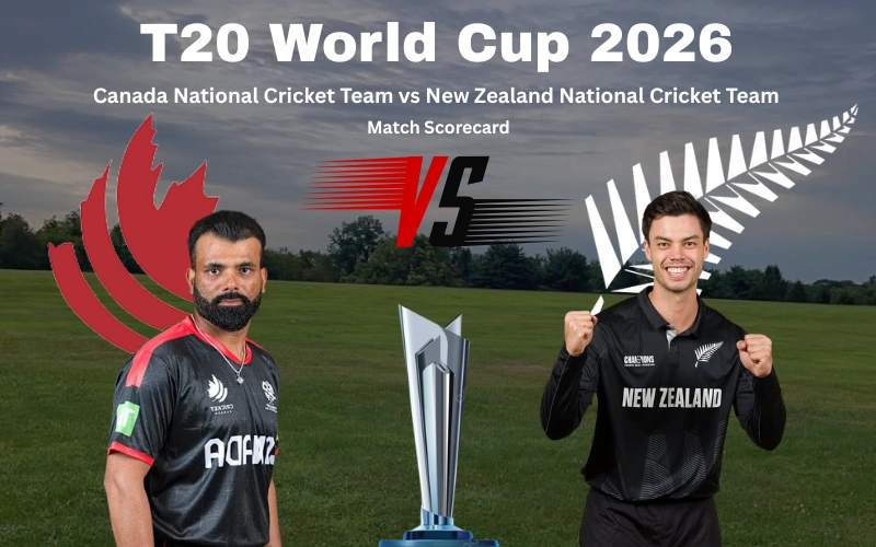 Canada National Cricket Team vs New Zealand National Cricket Team Match Scorecard: New Zealand Seals Dominant 8-Wicket T20 Victory