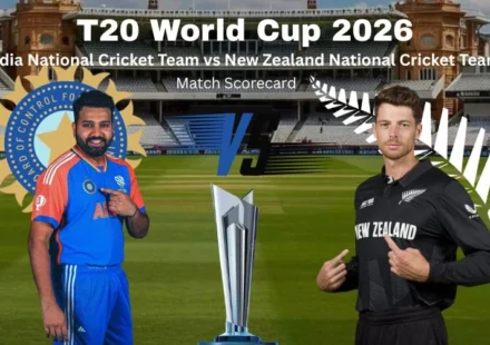 India National Cricket Team vs New Zealand National Cricket Team Match Scorecard