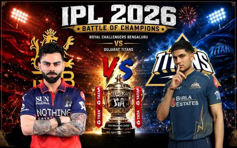 Royal Challengers Bengaluru vs Gujarat Titans Timeline