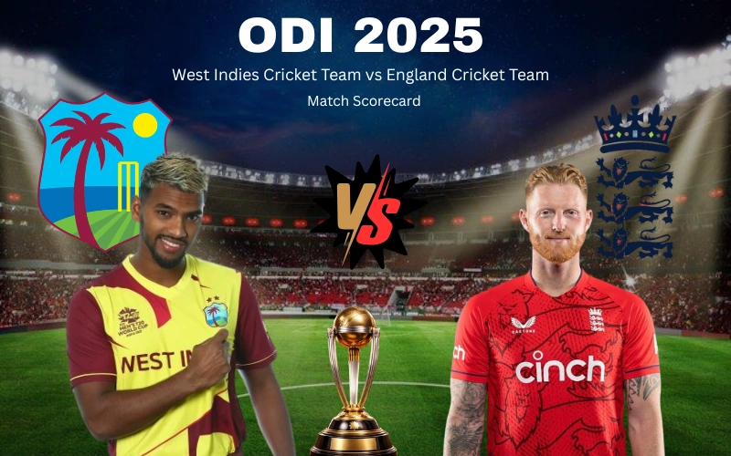 West Indies Cricket Team vs England Cricket Team Match Scorecard: England Beat West Indies by 238 Runs in 1st ODI