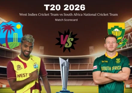 West Indies Cricket Team vs South Africa National Cricket Team Match Scorecard with Complete T20 2026 Match Analysis and Statistics